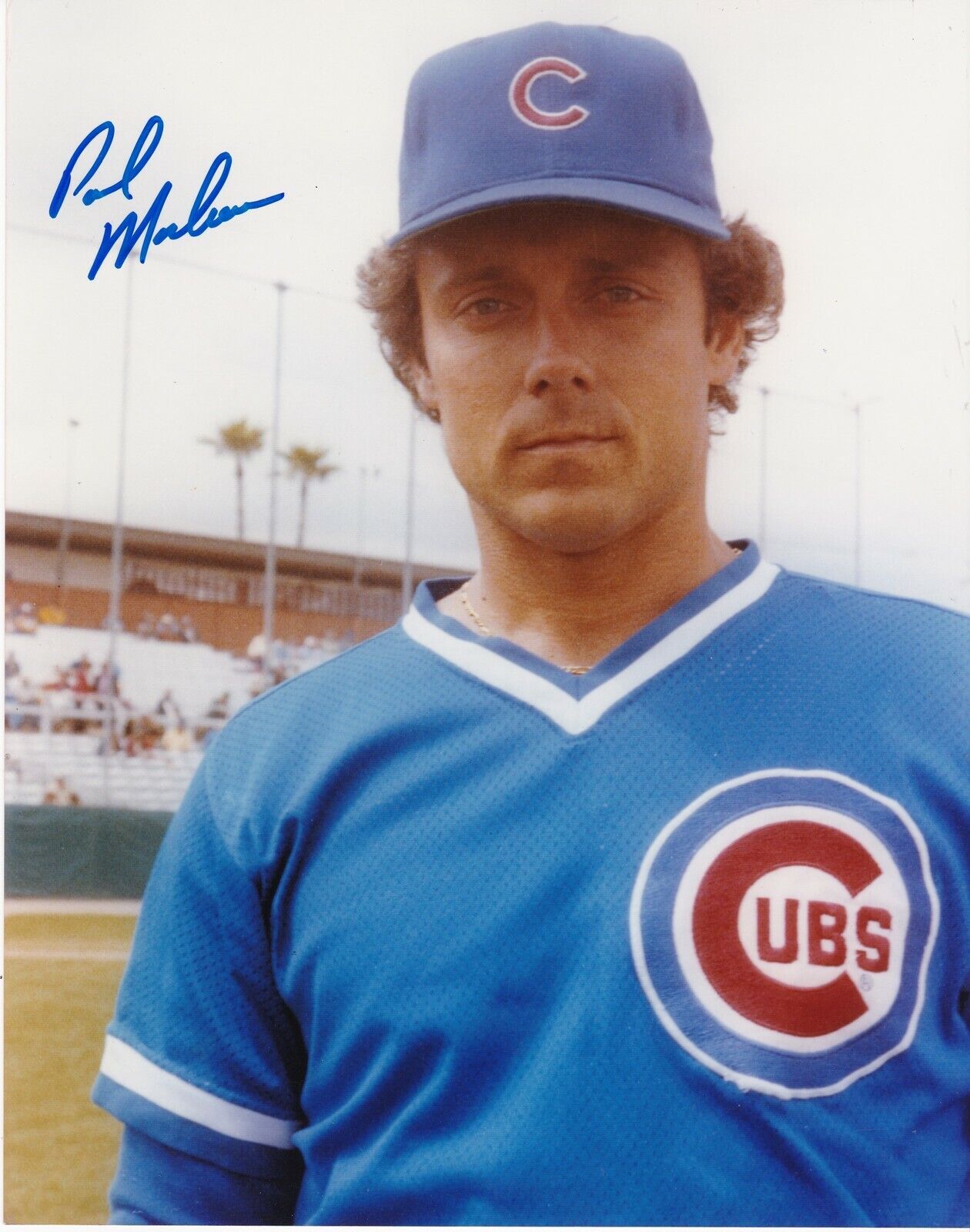 PAUL MOSKAU  CHICAGO CUBS  ACTION SIGNED 8x10