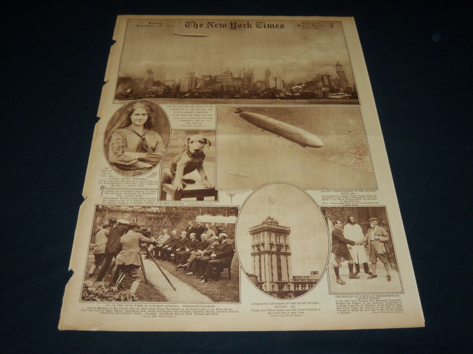 1923 SEPTEMBER 16 NEW YORK TIMES PICTURE SECTION NO. 5 & 6 - GANDHI - NT 8899