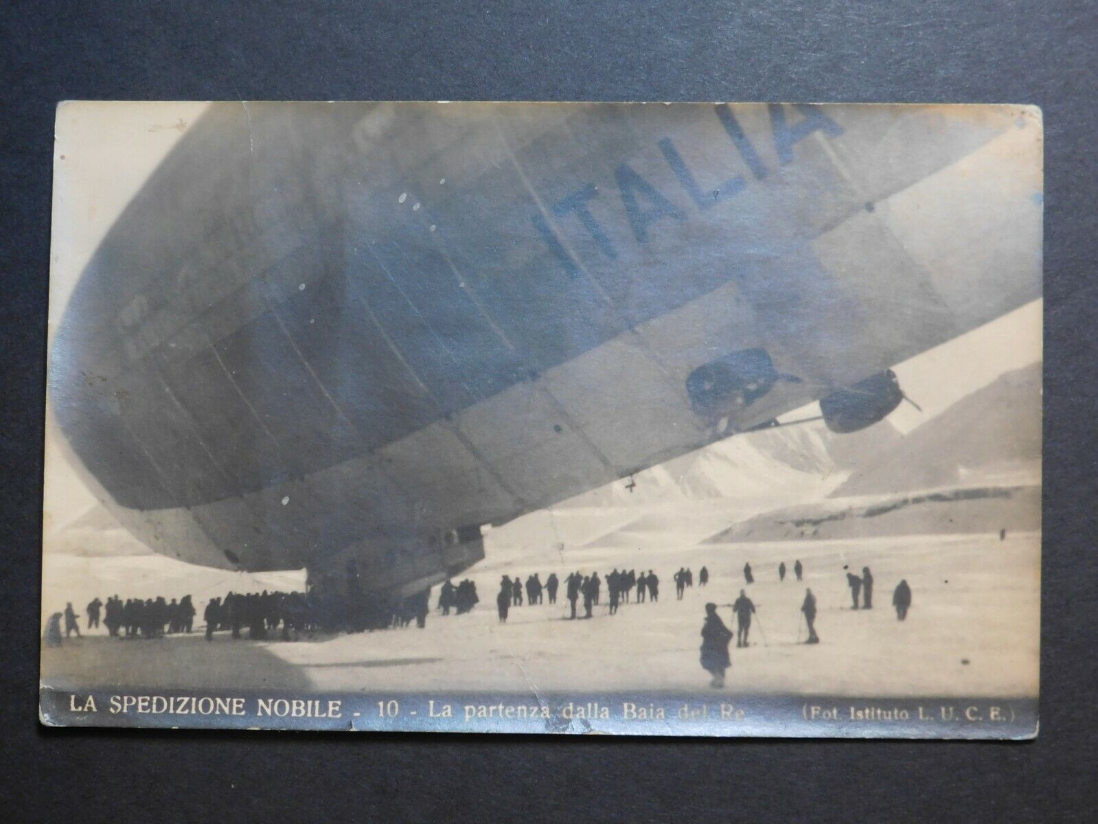 Mint Italy Real Picture Postcard Italia Zeppelin Nobile expedition to North Pole