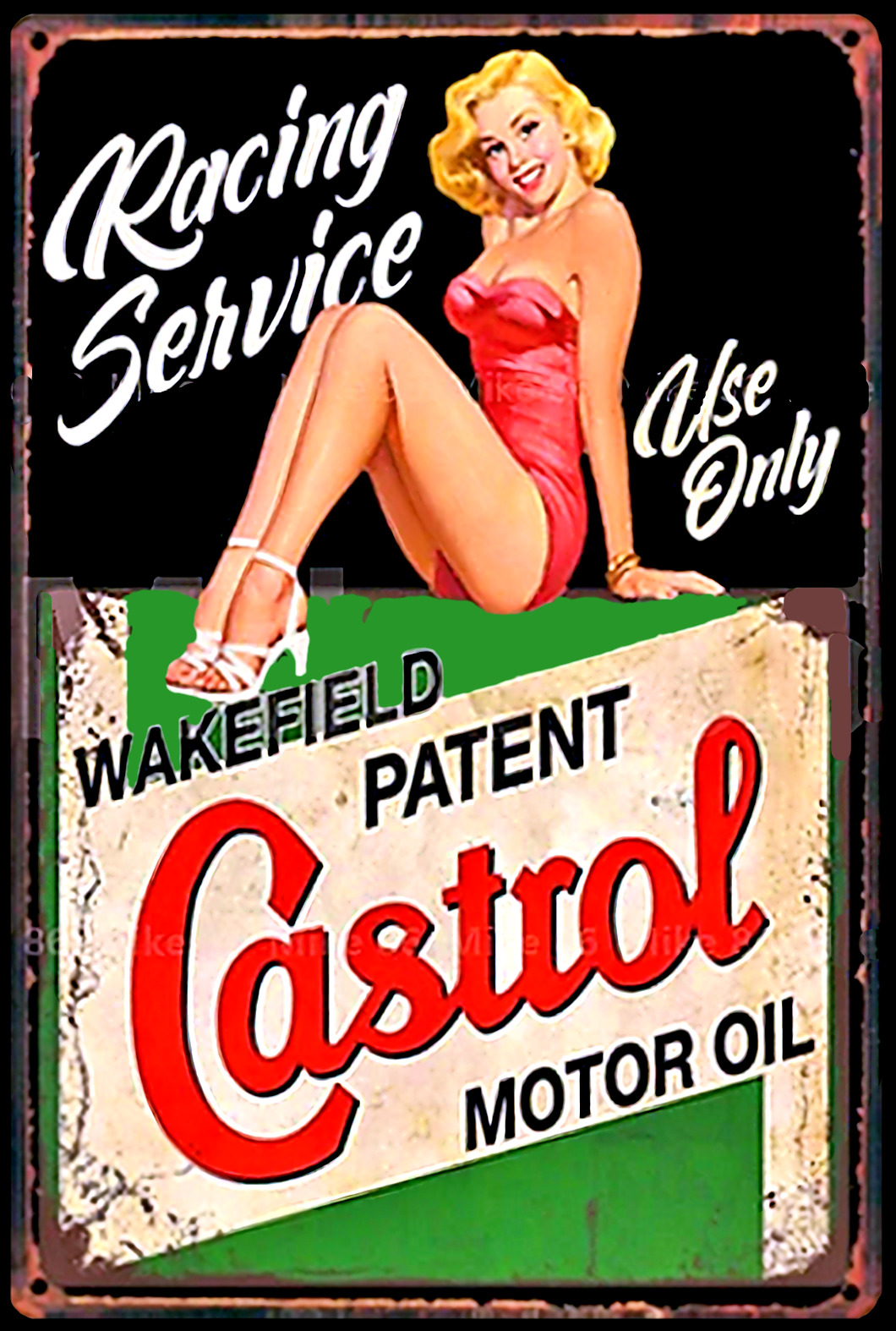 Vintage Replica CASTROL Sticker Motor Oil -Original Vintage 1960\'s Racing Decal