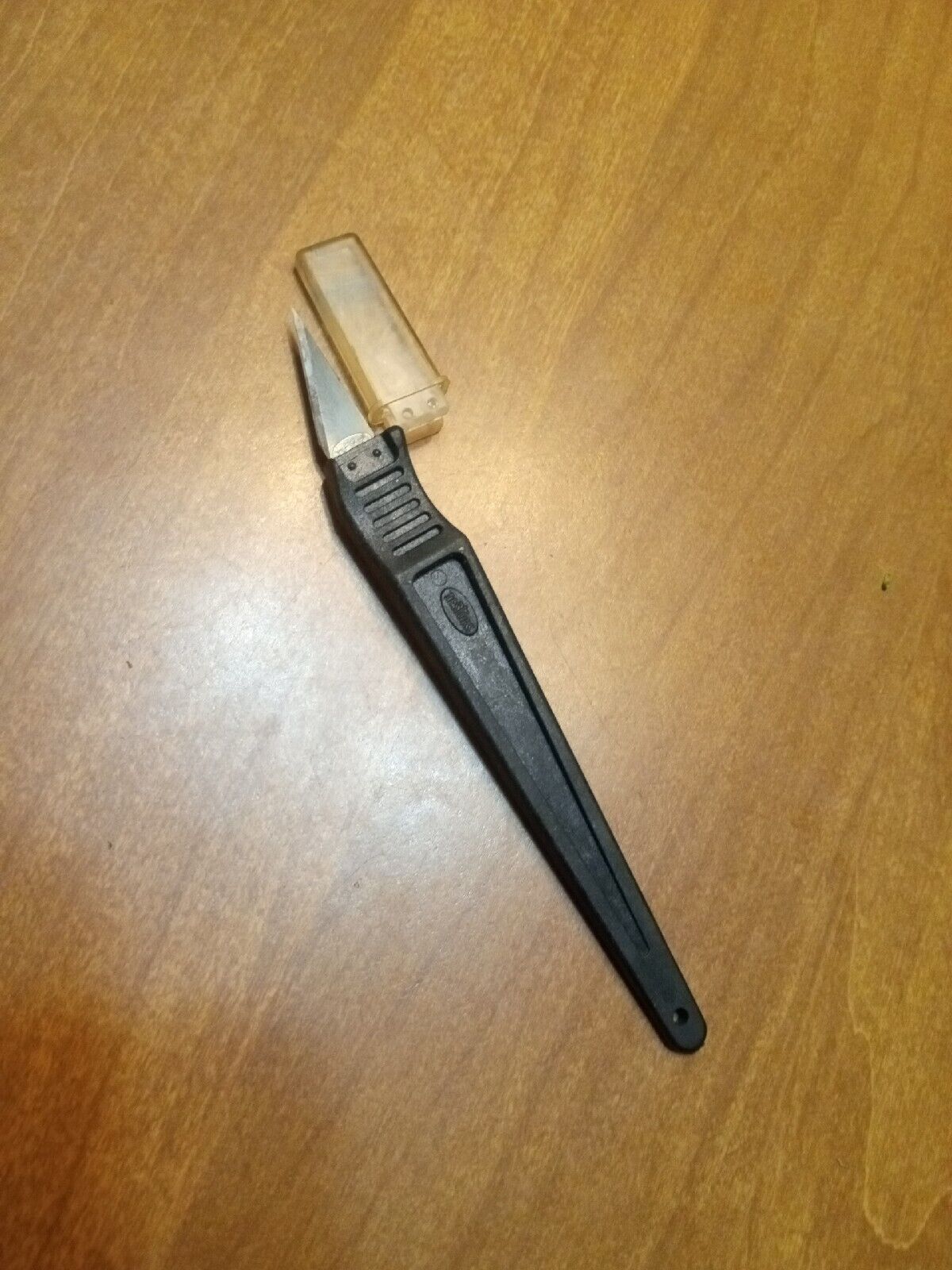 Vintage Testors Razor Knife Precision Black USA Very Sharp Rare Unique And Htf
