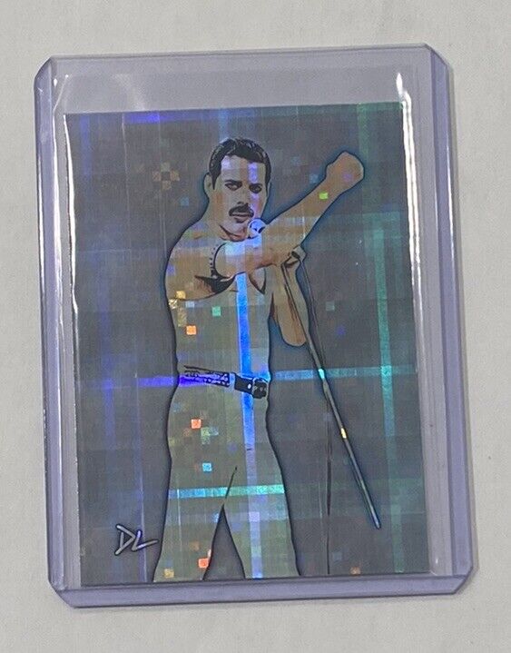 Freddie Mercury Limited Edition Artist Signed “Queen” Refractor Trading Card 1/1