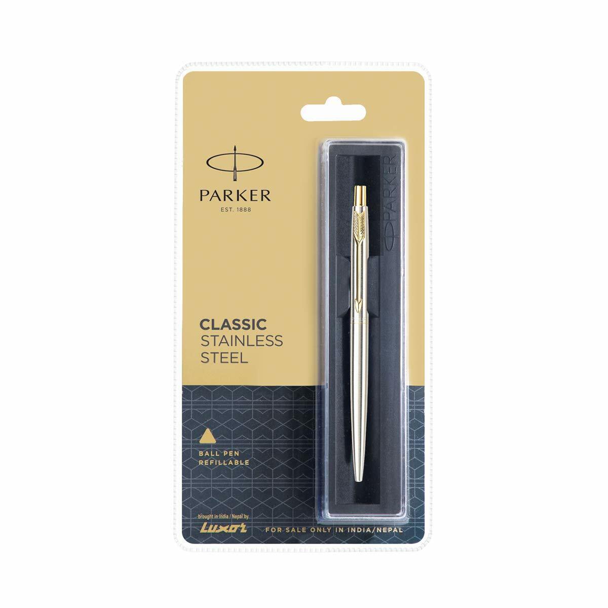 Parker Classic Stainless Steel GT Ball Pen 