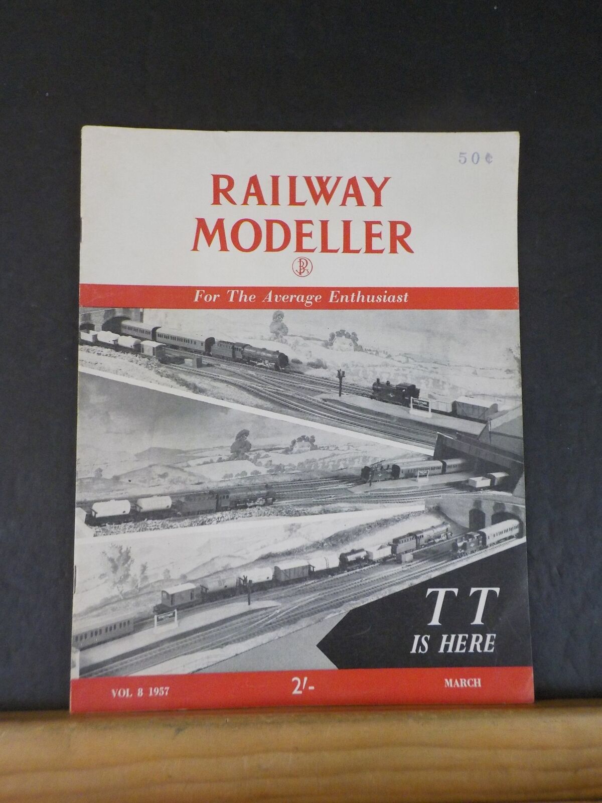 Railway Modeller 1957 March V8 # 77 TT is here Simphill-by-Sea