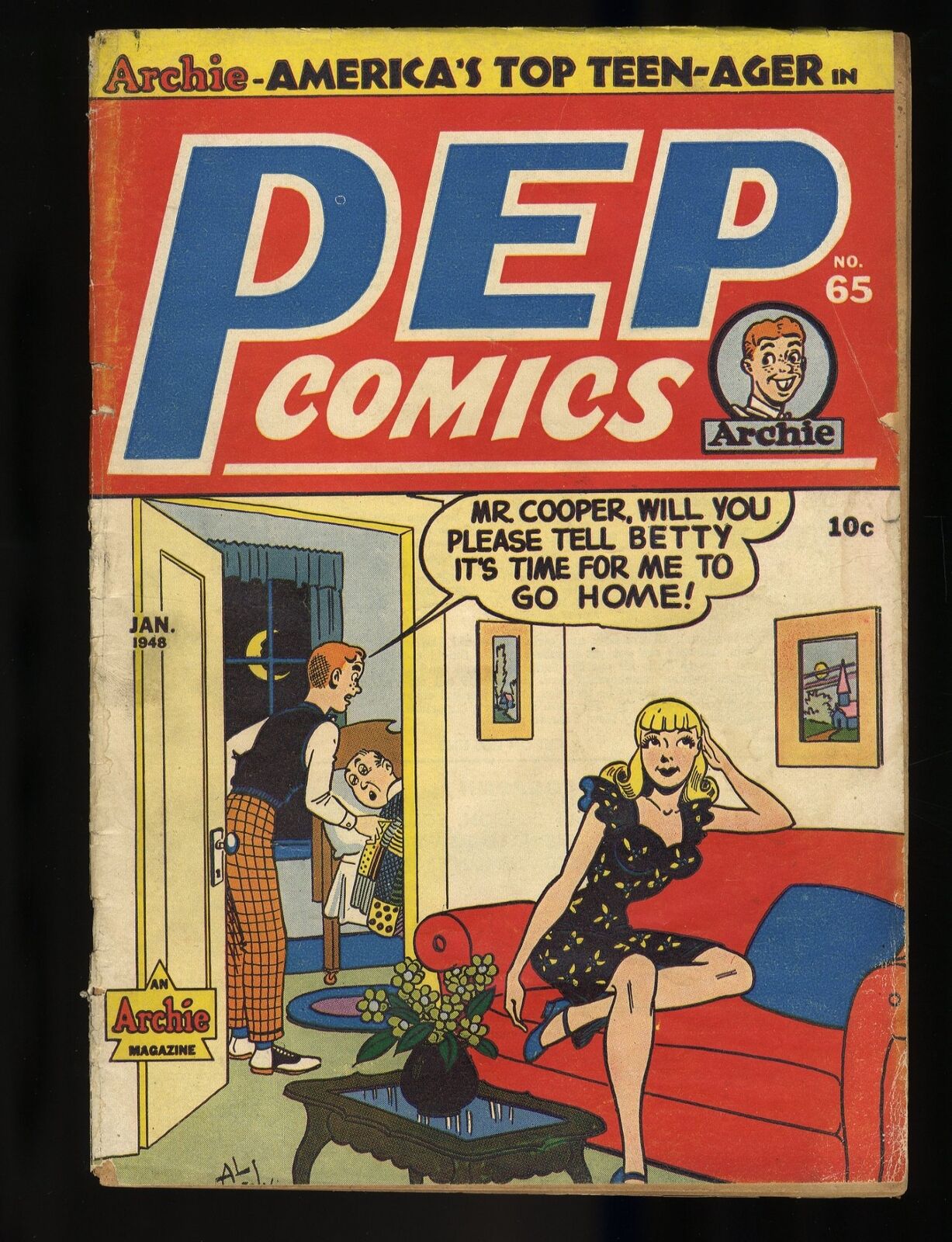 Pep Comics #65 GD/VG 3.0 Archie Jughead Betty Veronica Archie 1948