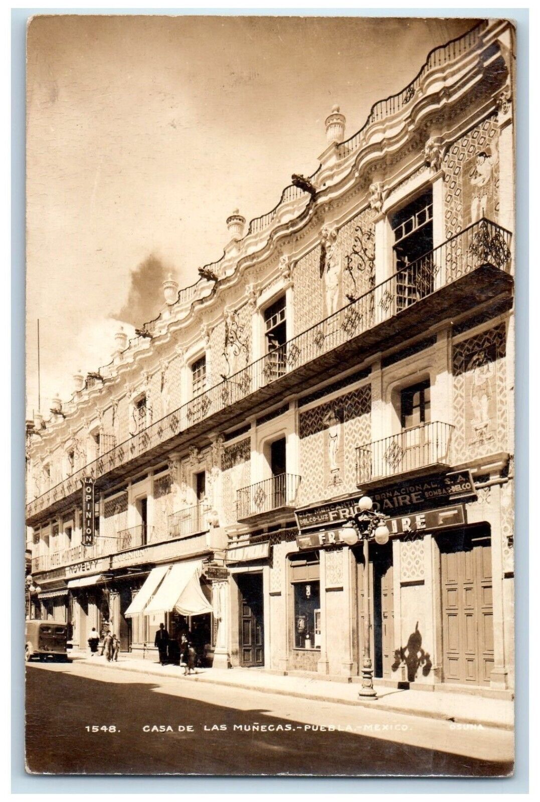 c1940\'s Casa De Las Munecas Puebla Mexico Novelty Stores Car RPPC Photo Postcard