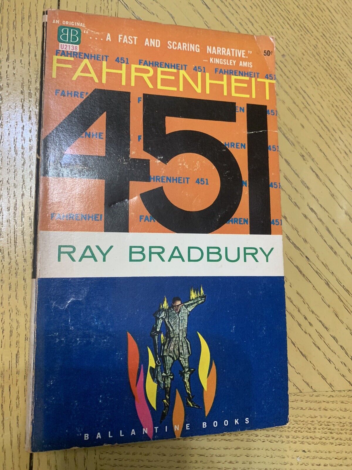 FAHRENHEIT 451 by RAY BRADBURY, 1953 Paperback