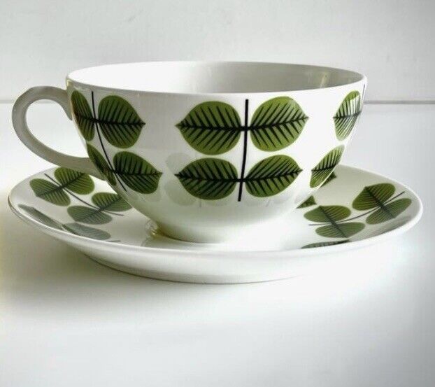 Stig Lindberg Nordic design master BERSA teacup plate ,Hot Chocolate Cup