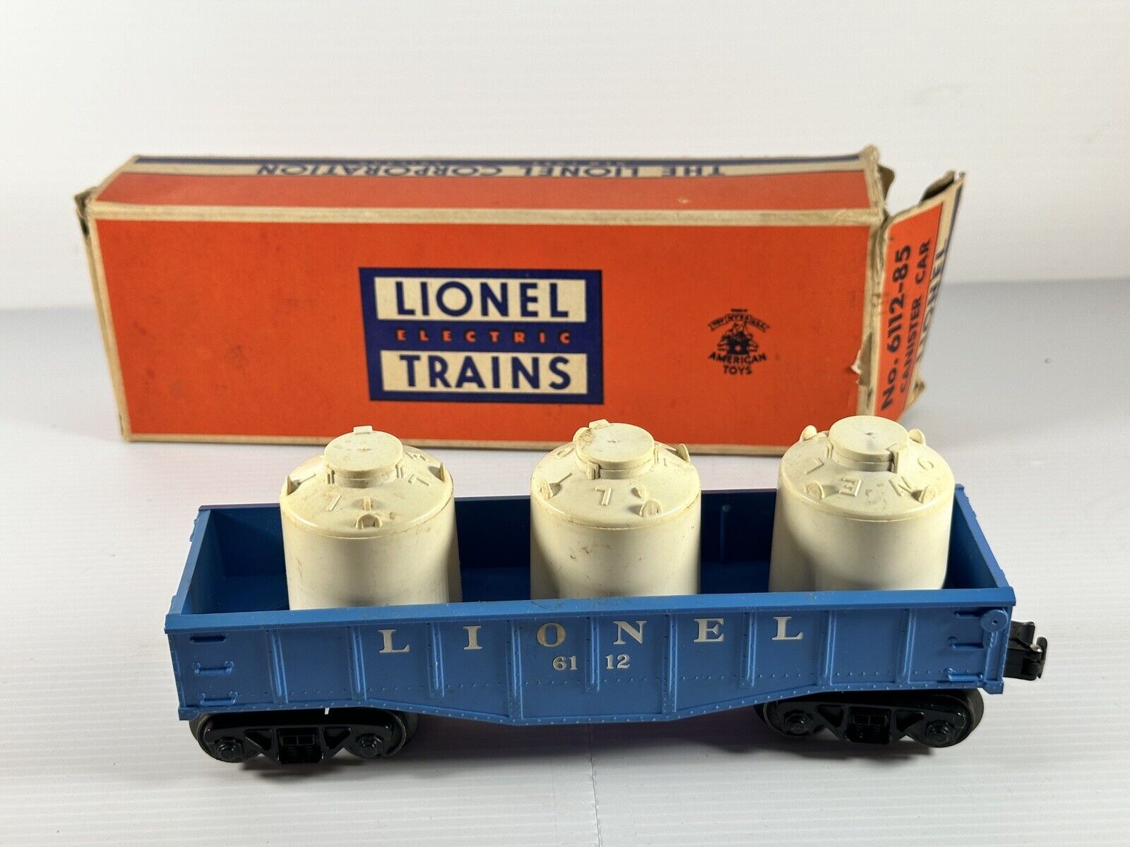 Lionel No. 6112-85 Canister Car - O Guage  with Original Box