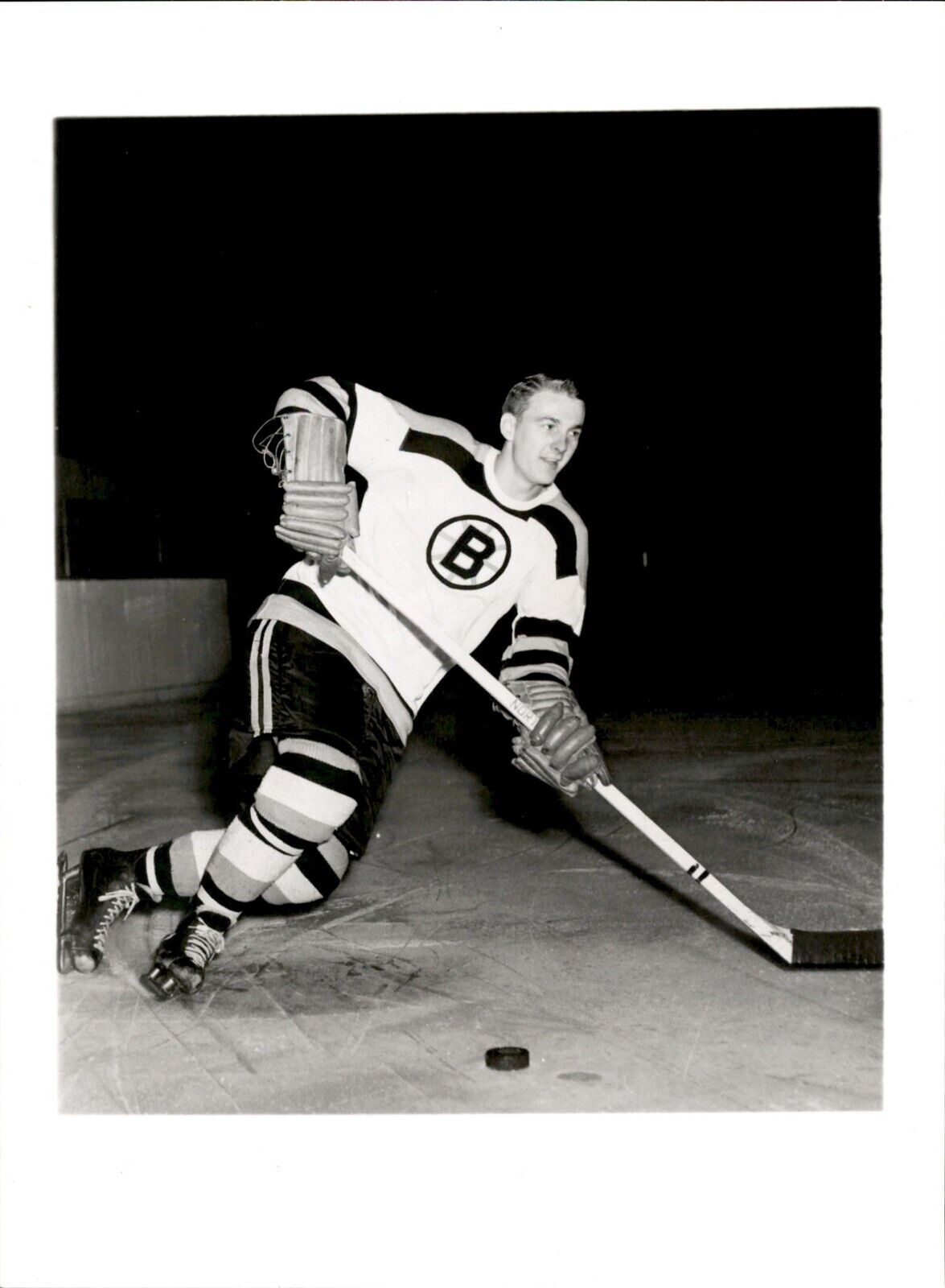 PF5 Original Photo DON MCKENNEY 1954-63 BOSTON BRUINS CLASSIC NHL HOCKEY CENTER