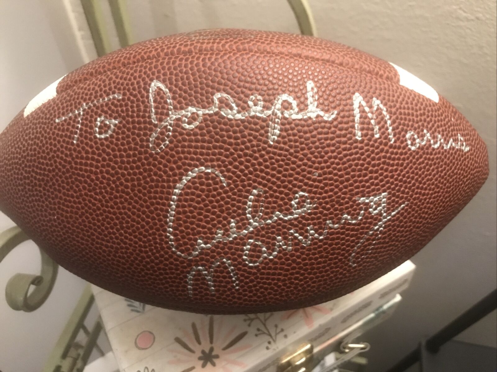 archie manning signed football