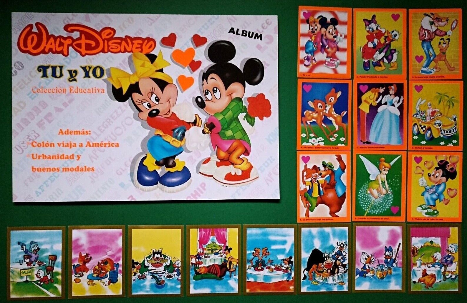 WALT DISNEY TU & YO (You and Me) Full Set 349/349 PERU Mickey Mouse Reedition 