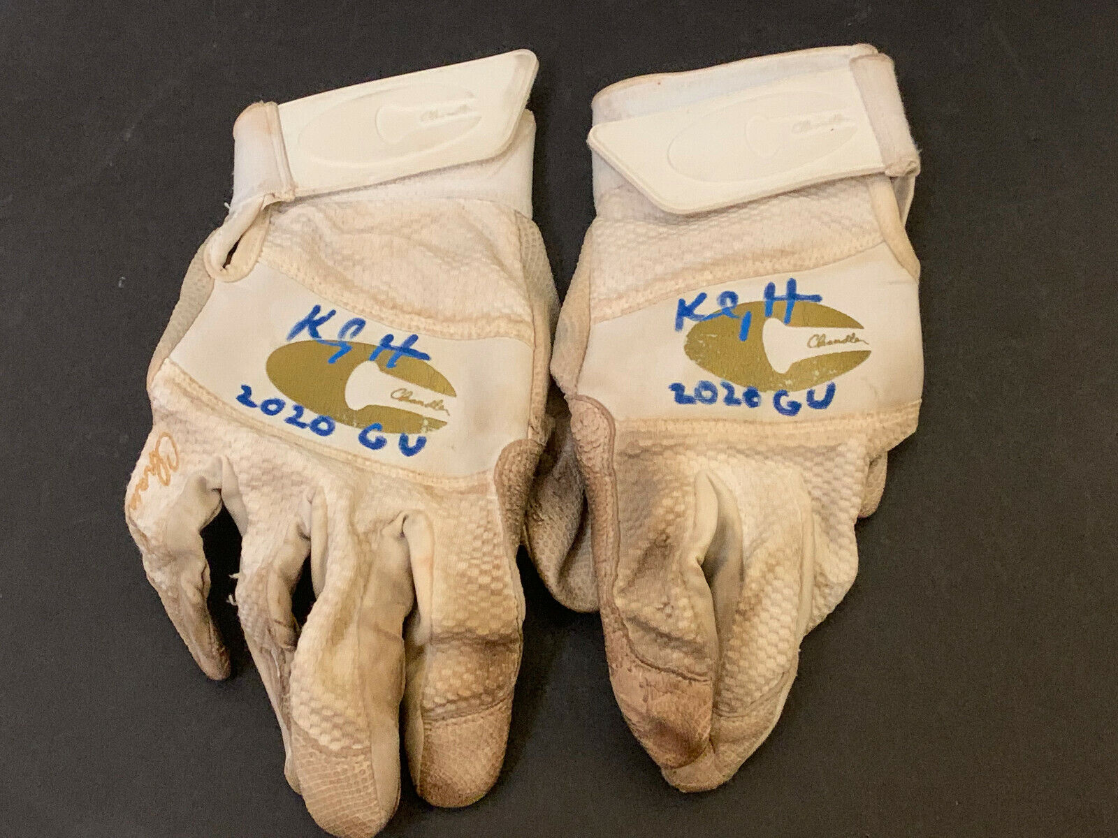 Kody Hoese Los Angeles Dodgers Signed 2020 Game Used Batting Gloves Chandler