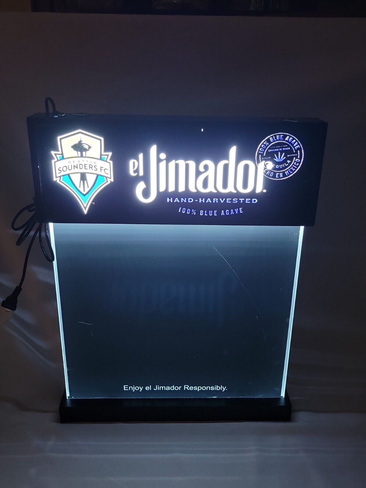 🍹EL JIMADOR TEQUILA/SEATTLE SOUNDERS LED/NEON SIGN BAR LIGHT DISPLAY 