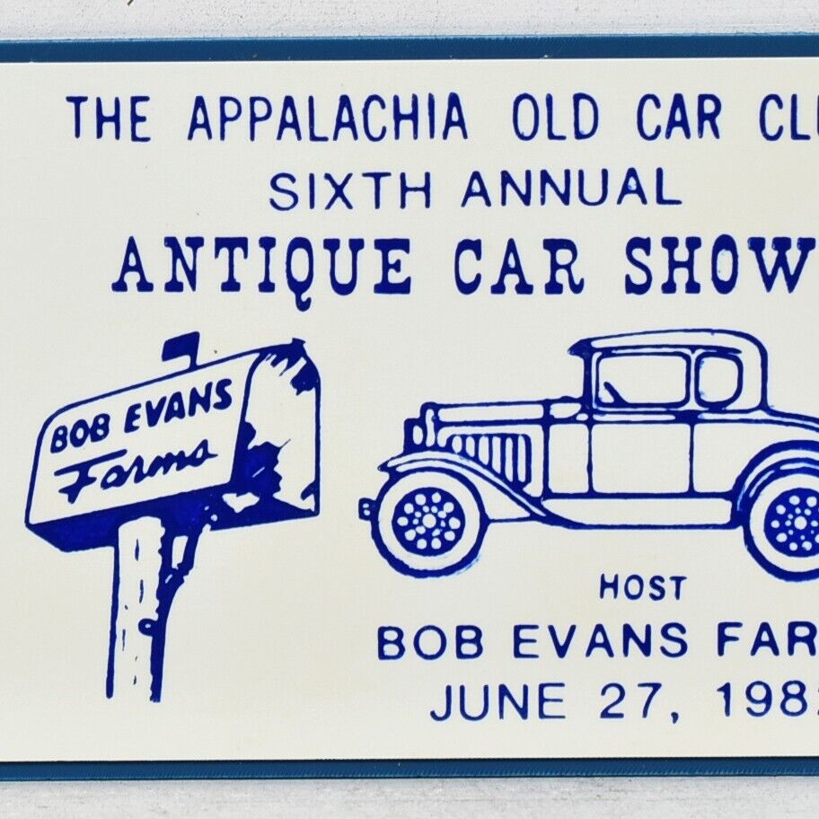 1982 Bob Evans Farms Appalachia Car Club Antique Show Bidwell Rio Grande Ohio