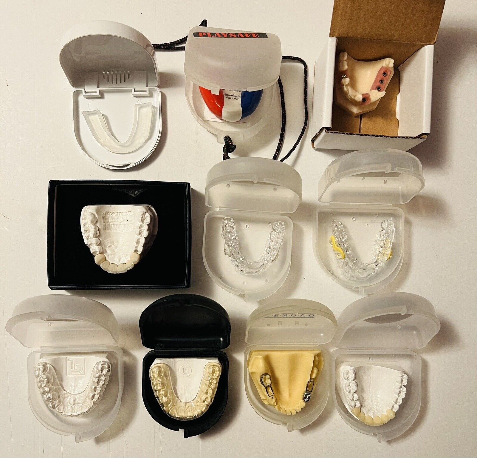 Mixed Lot Of 10 Dental Teeth Mold Supply Salesman Samples Collectable