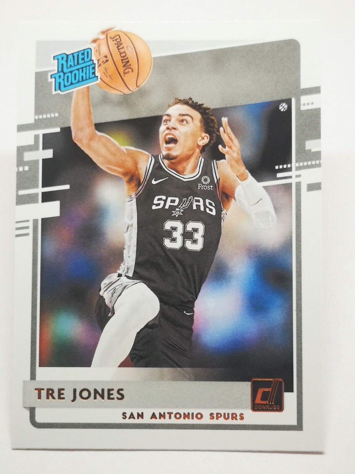 2020-21 Donruss Panini N5 NBA Tre Jones Rated Rookie #244 San Antonio Spurs