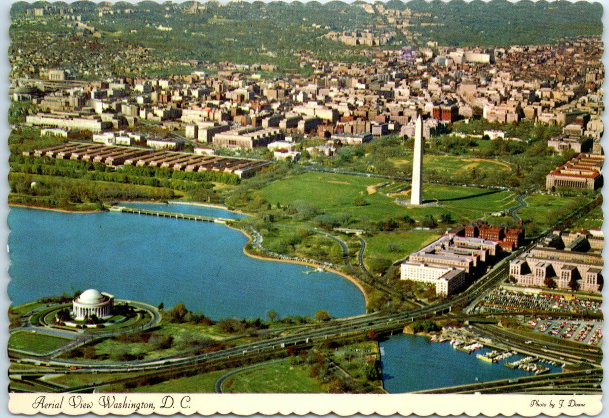 Postcard - Aerial View Washington, D. C.
