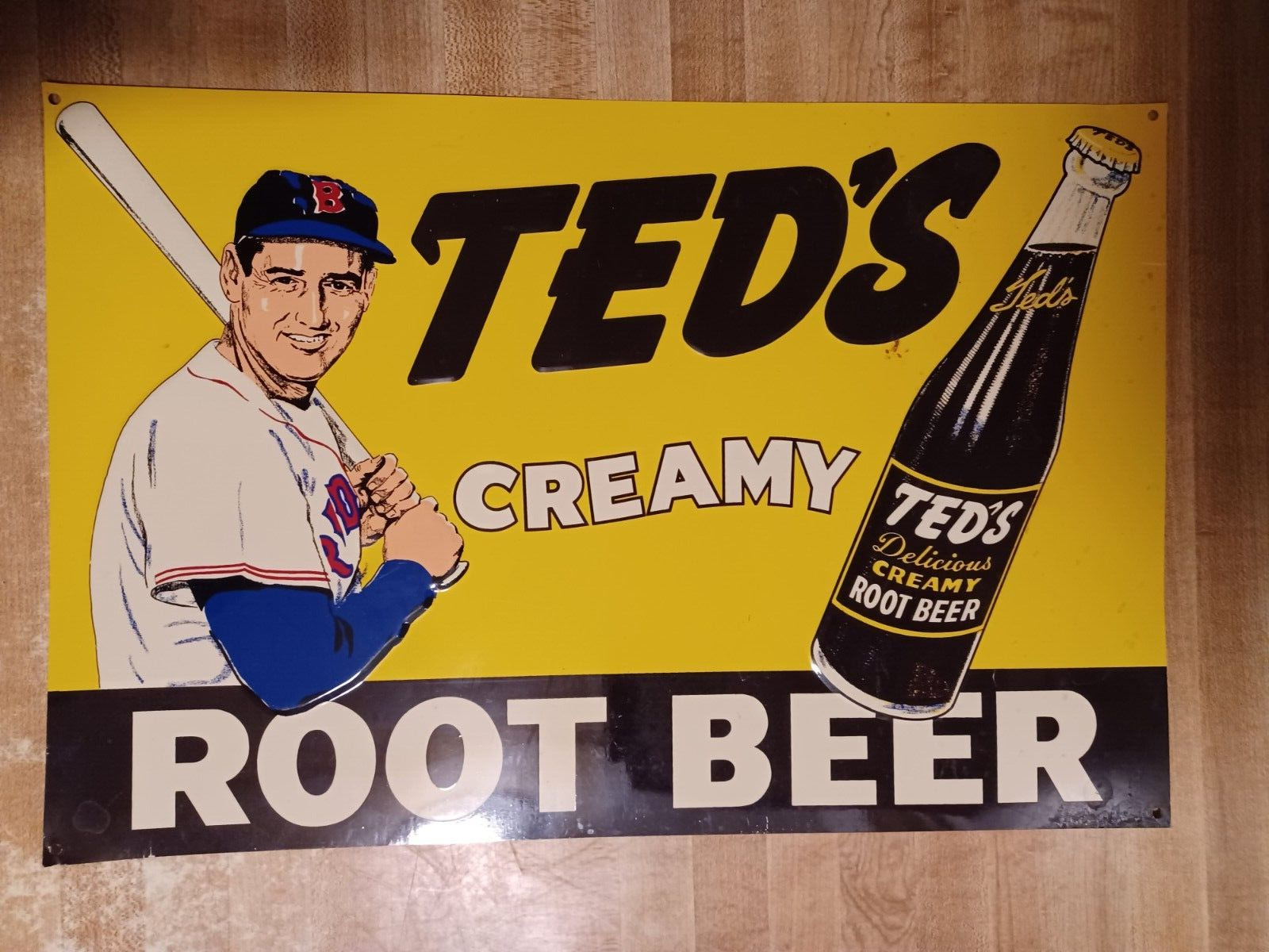 Ted\'s Creamy Rootbeer Metal Sign 10 x 15