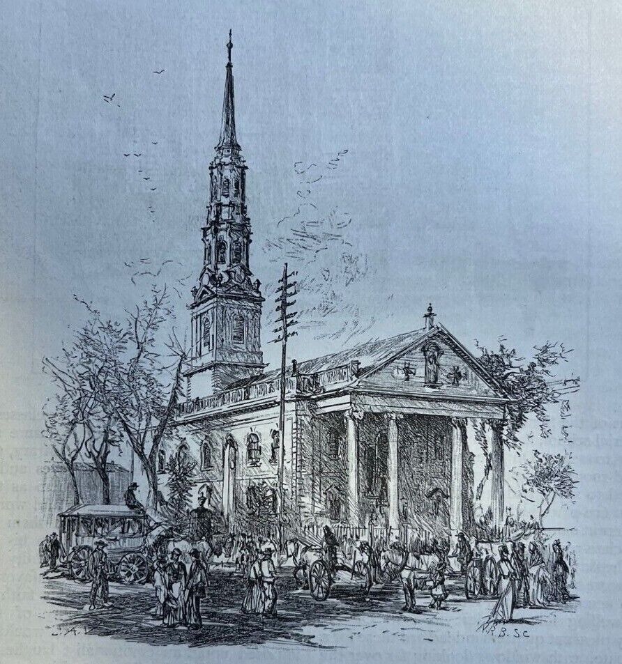 1879 New York City Trinity Parish Reverend Morgan Dix