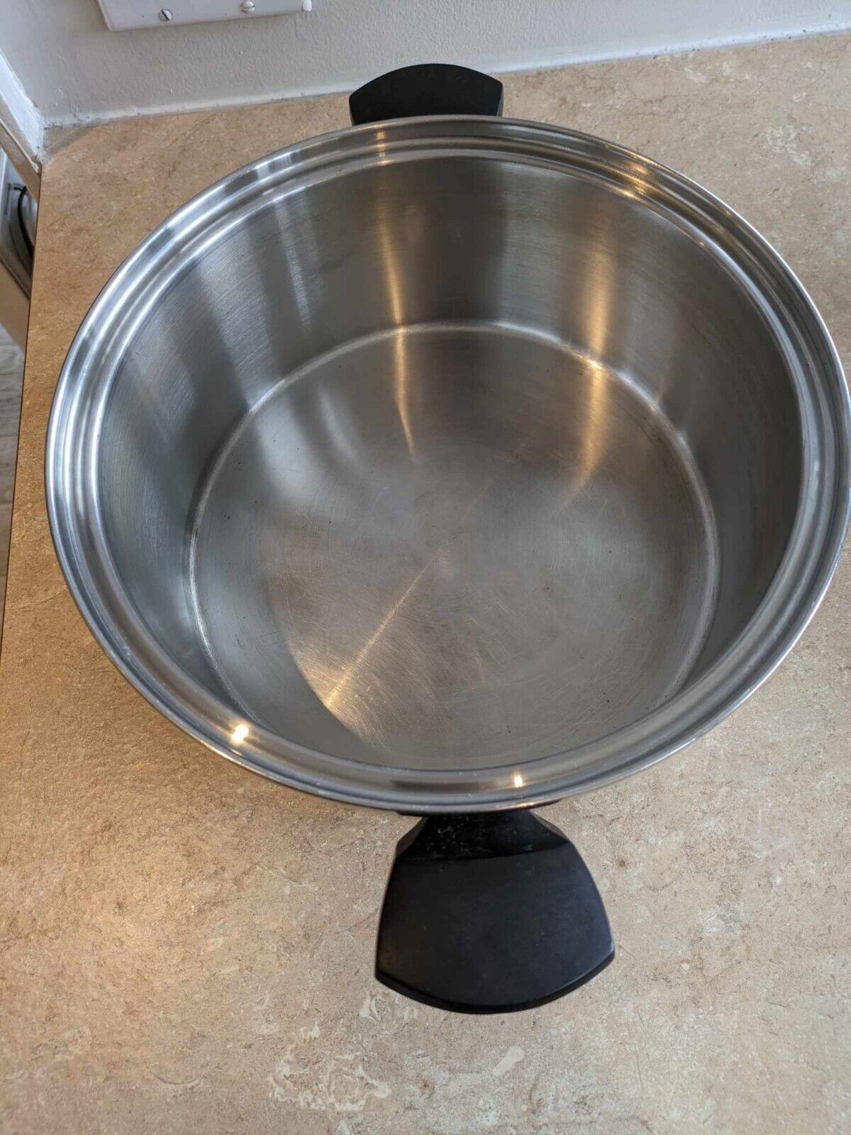 Vintage Lifetime 5.5 Qt 5 Ply T304 Stainless Steel Stock Pot without Lid