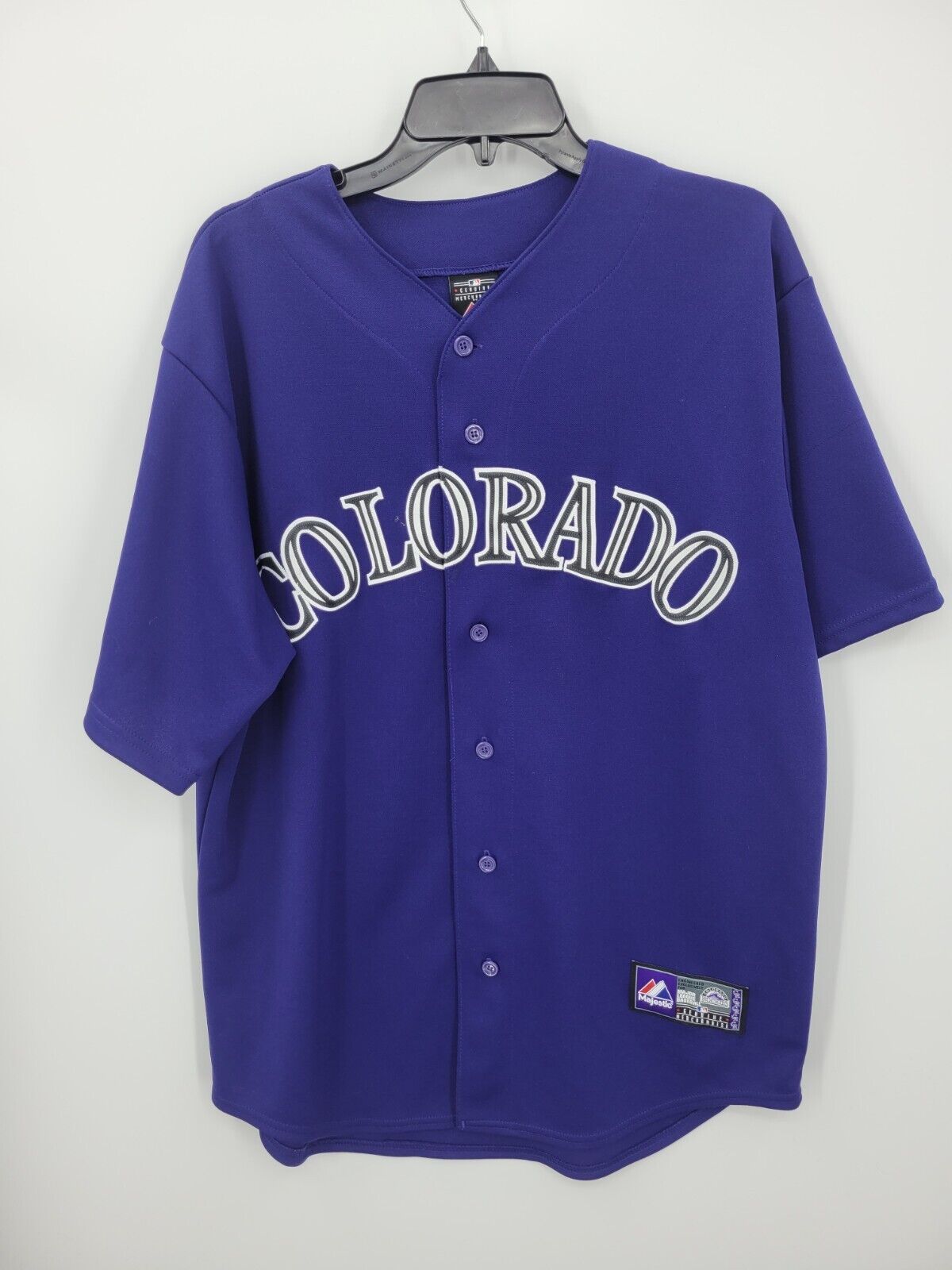Tulowitzki Colorado Rockies Majestic Baseball Jersey Mens Lage Purple USA