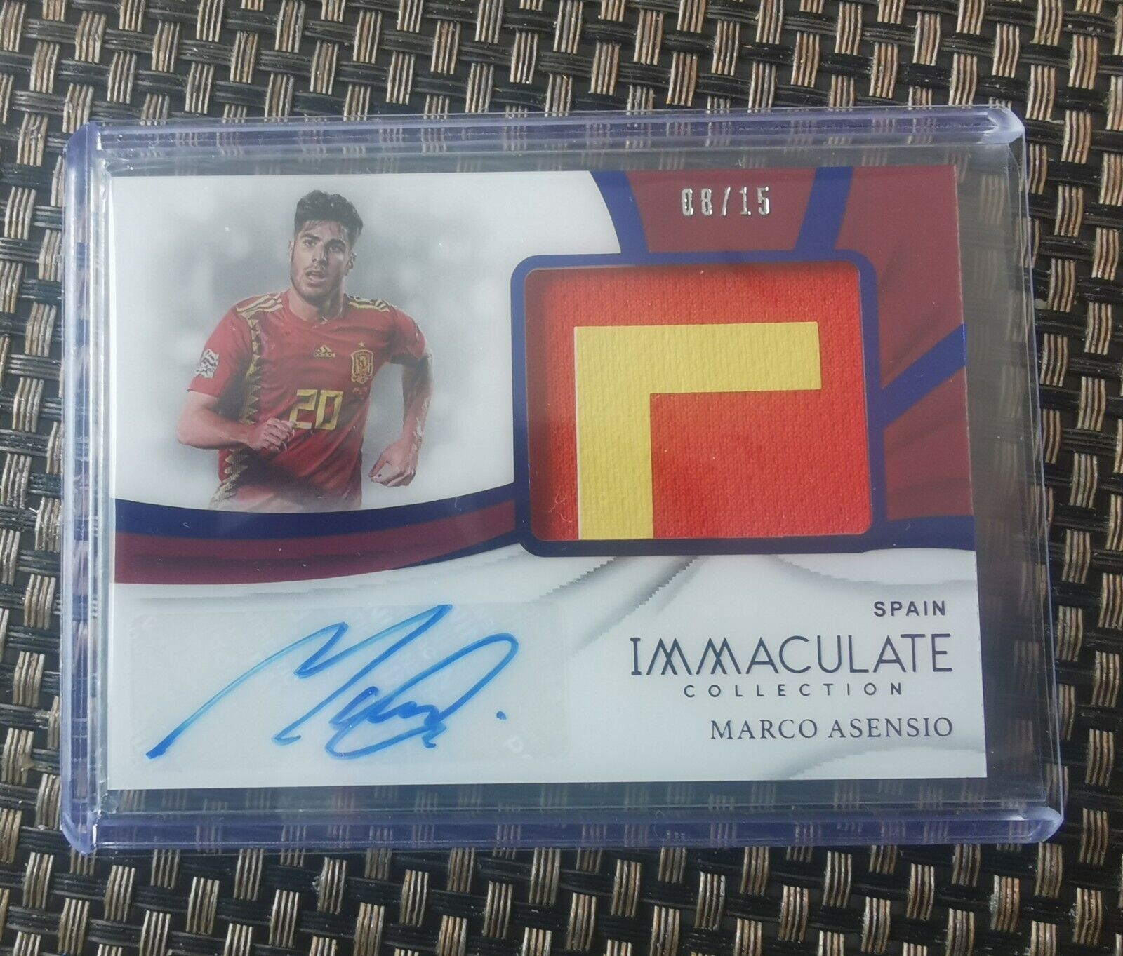 2018-19 Immaculate Frame Asensio Car Patch Sapphire #/15