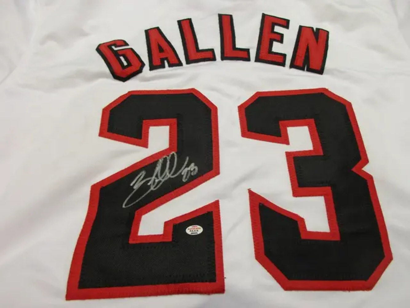 Zac Gallen of the Arizona Diamondbacks signed autographed baseball jersey PAAS C