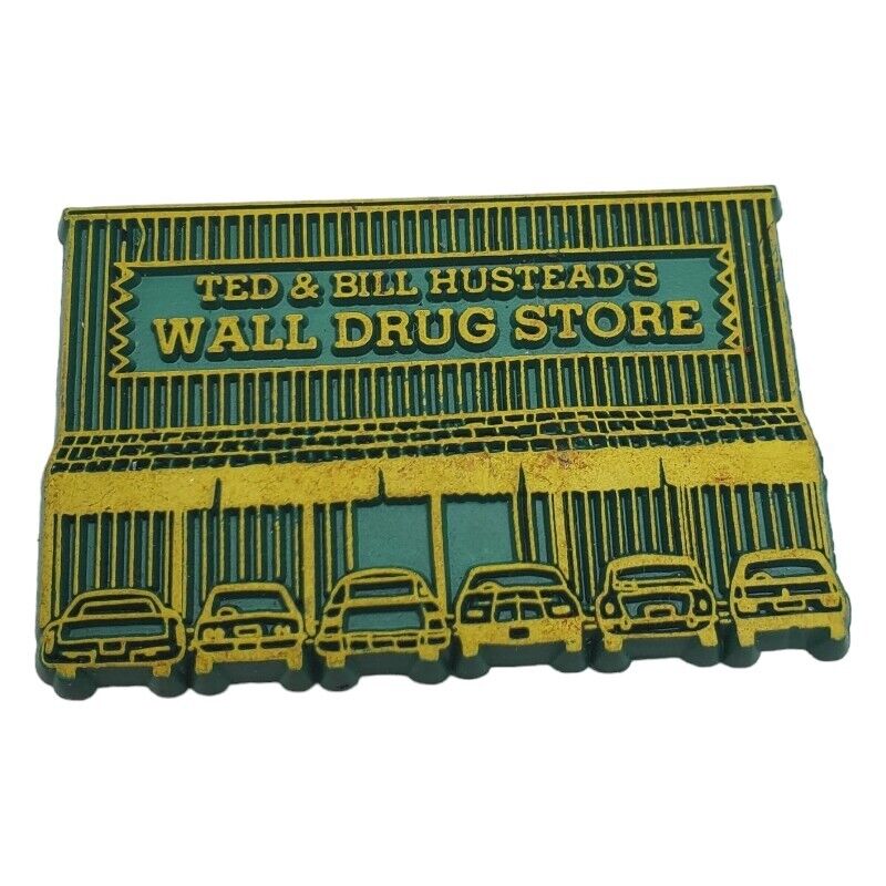 Vintage Ted and Bill Husteads Wall Drug Store Fridge Magnet Souvenir Collectible