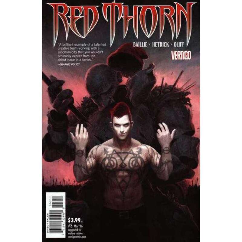 Red Thorn #3 in Near Mint condition. DC comics [f@