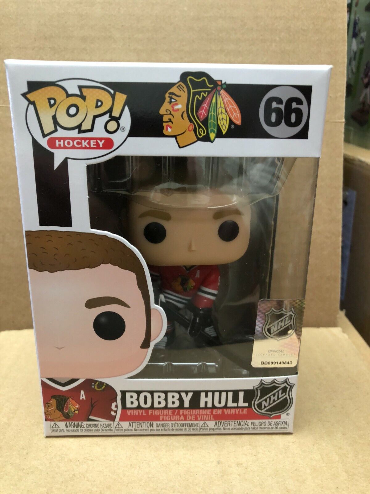 POP NHL LEGENDS Bobby Hull Chicago Blackhawks FUNKO POP VINYL NIB IN STOCK
