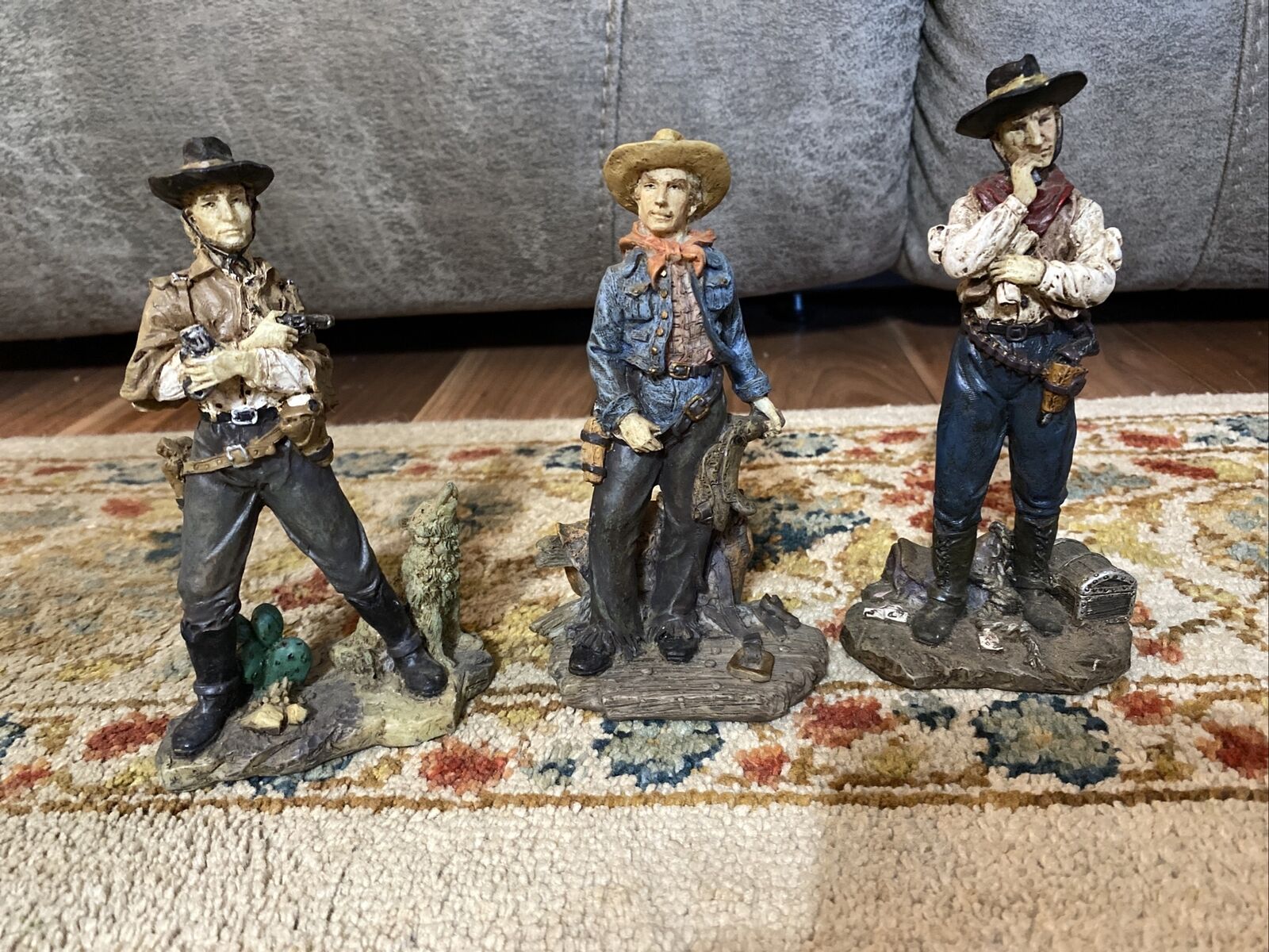 Vintage Cowboy 5.5” Figurines Set of 3.