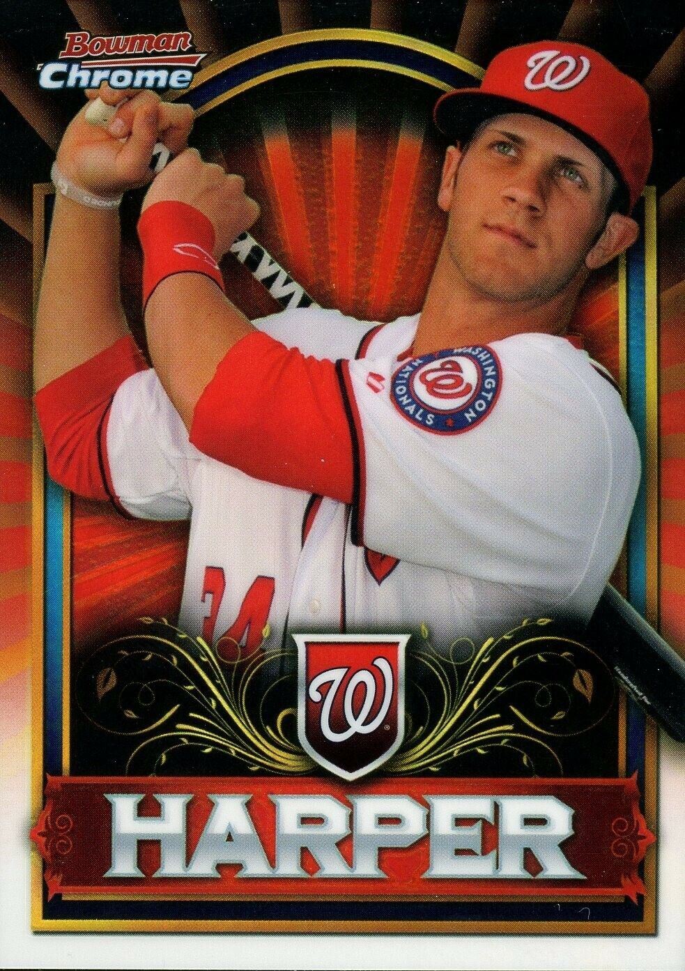 2011 Topps Bowman Chrome Exclusives #BCE1 Bryce Harper Red Refractor Prospect