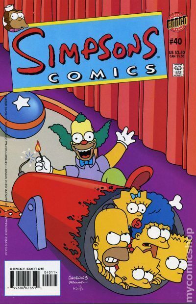 Simpsons Comics #40 VF 8.0 1998 Stock Image