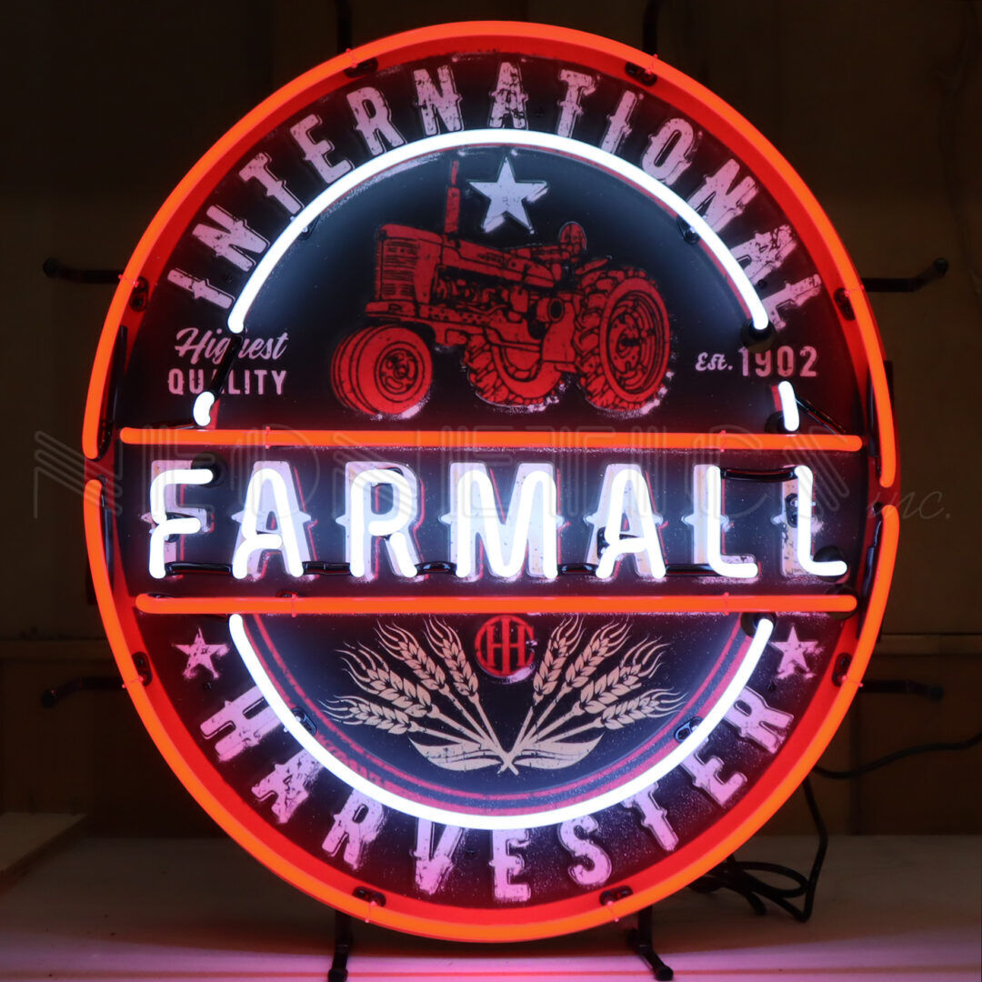 Handmade Ih Farmall Tractor 1902 Neon Sign Licensed Neon Light 23\
