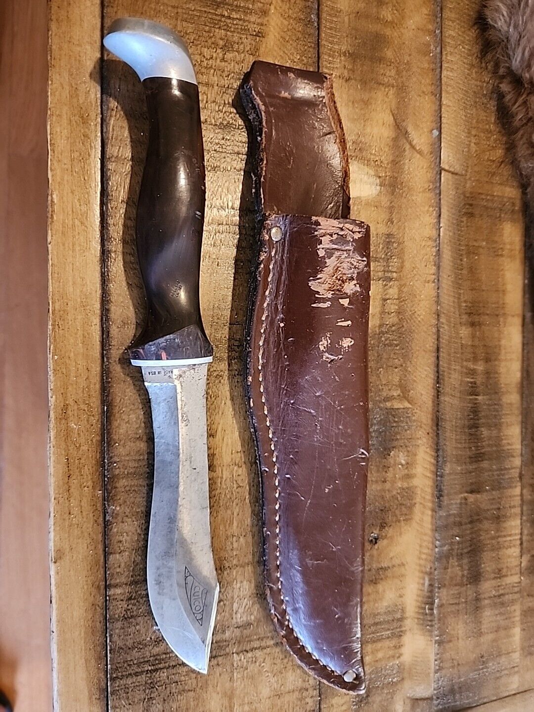 Rare Vintage Cutco #1765 Explorer  Outdoorsman Hunting Knife Carbon Steel Blade