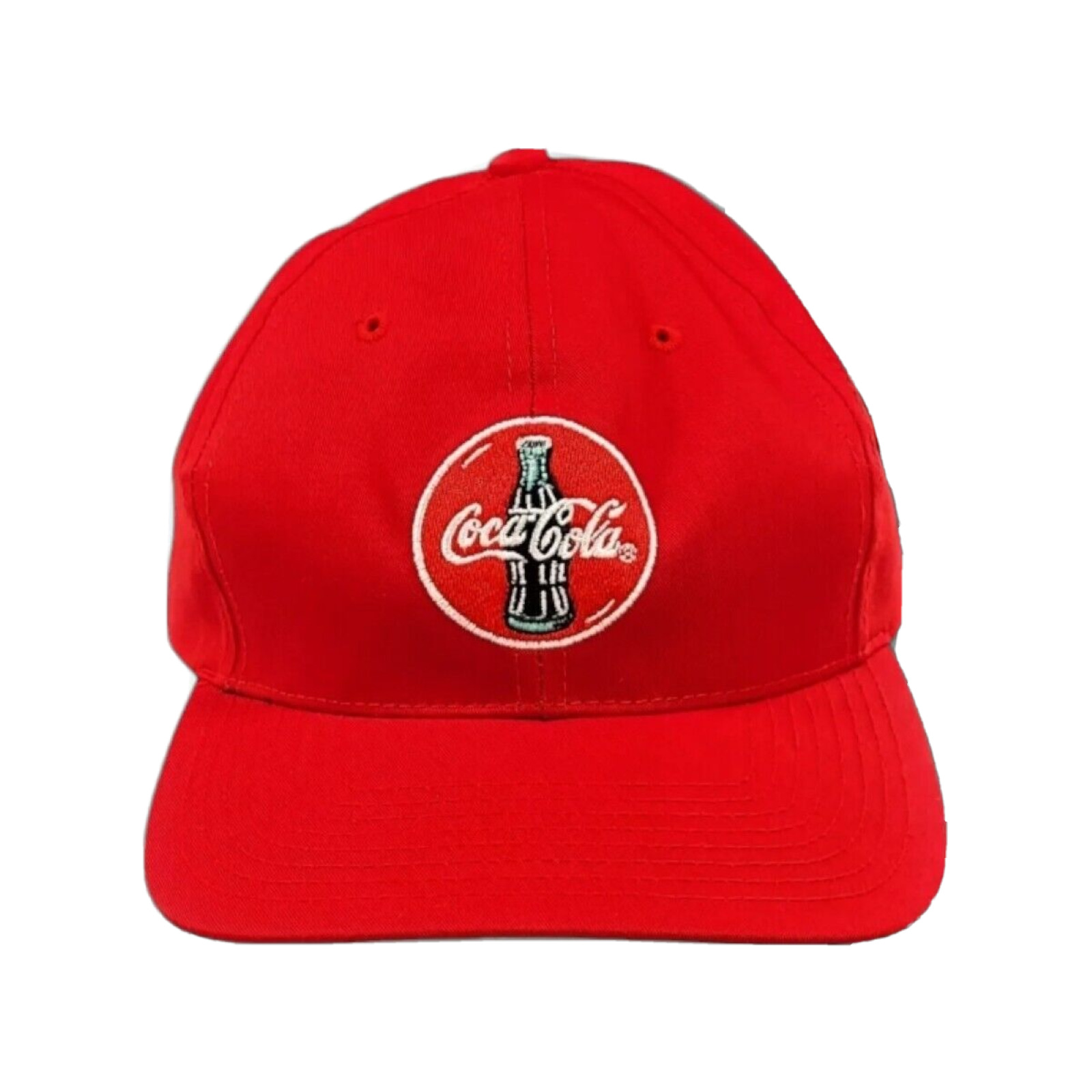 Coca-Cola Embroidered Red Snapback Hat Adjustable Vintage 1997 New Old Stock