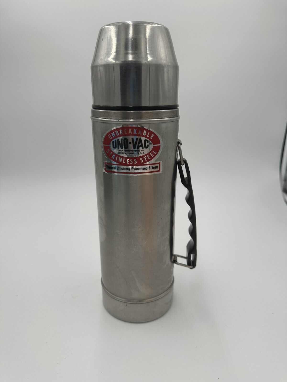 UNO-VAC Unbreakable Stainless Steel Thermos Quart Vintage - USA MADE