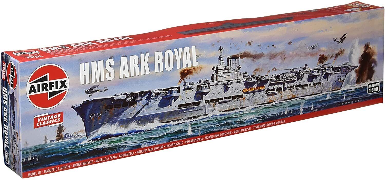 Airfix 1/600 Vintage Classics British Army HMS Ark Royal Plastic Model X-4208V