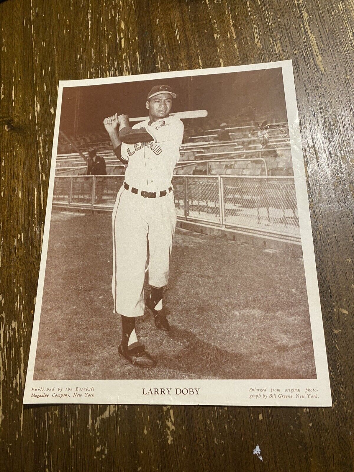 LARRY DOBY  Cleveland Indians M114  Baseball Magazine  Photo Premium
