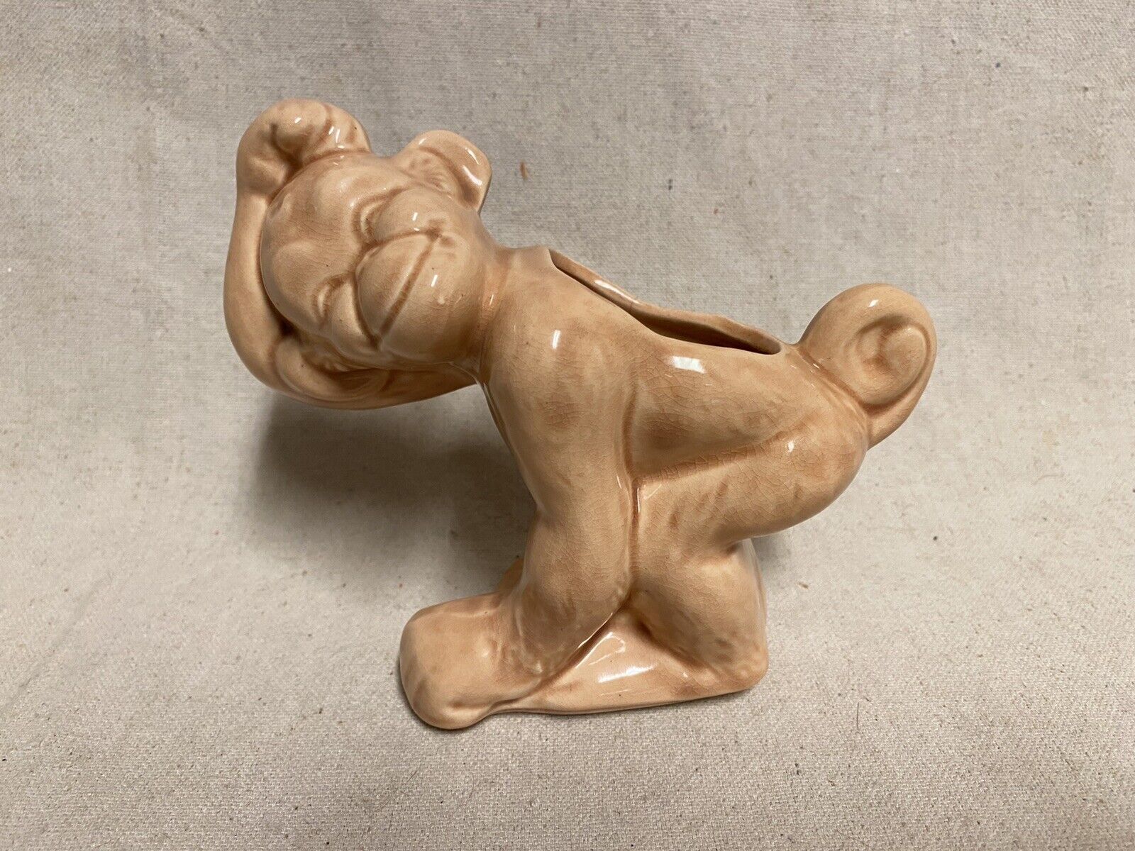 Rare Vintage McCoy Pottery Monkey Planter 35A USA