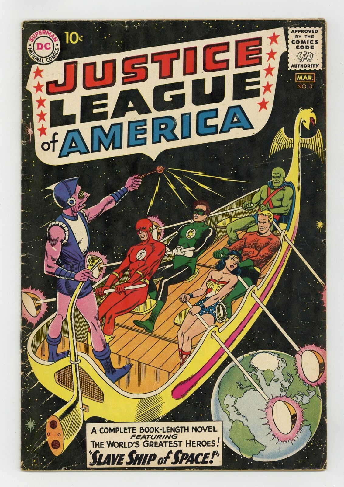 Justice League of America #3 GD+ 2.5 1961