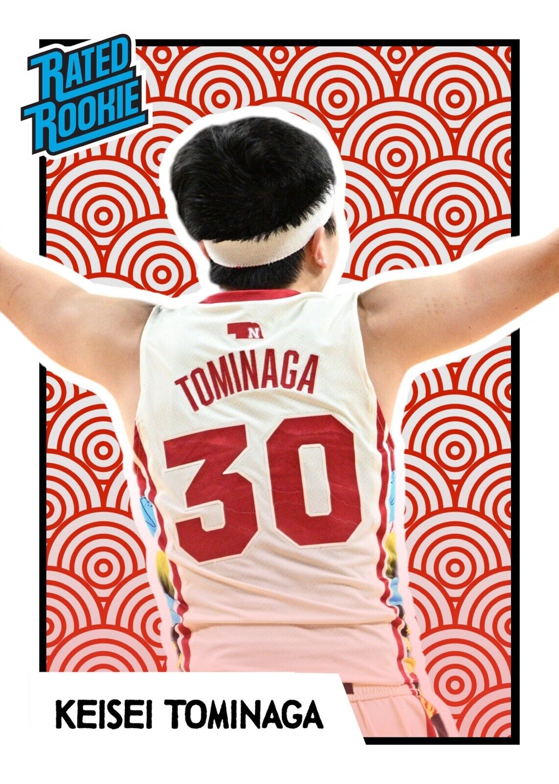 Keisei Tominaga Custom Trading Card By MPRINTS /9 (Only 9 Printed)