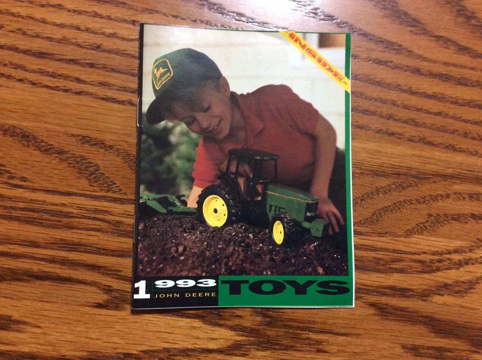 RARE New 1993 John Deere Pocket Ertl Toy Book label