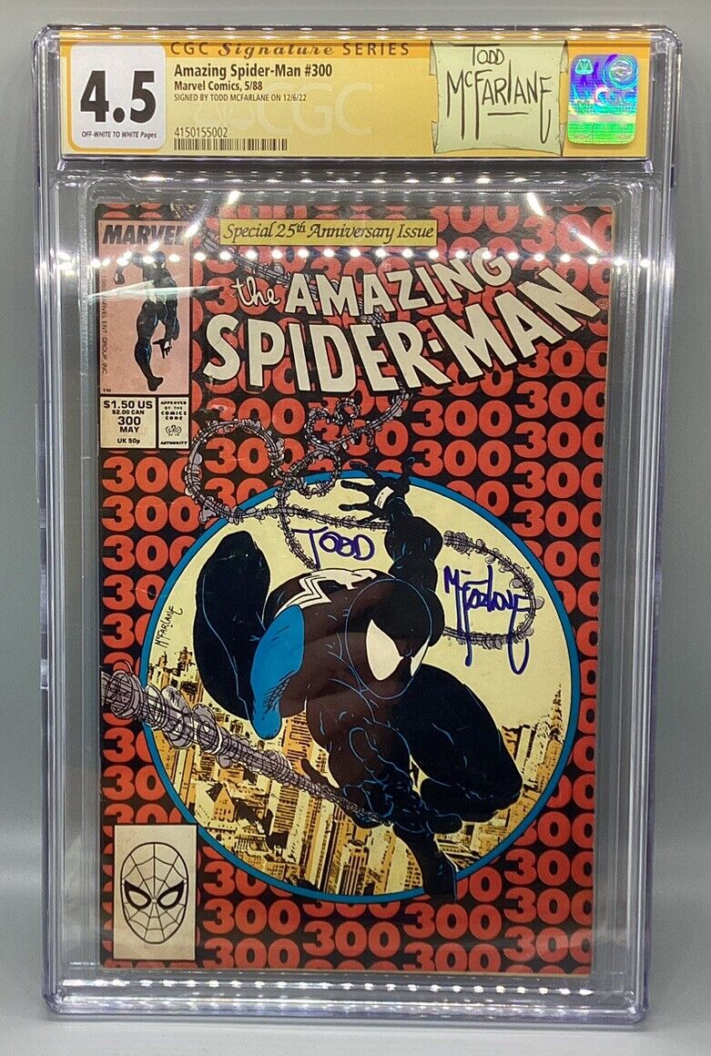 1988 Amazing Spider-Man #300 CGC 4.5 Off-White - Signed By Todd McFarlane
