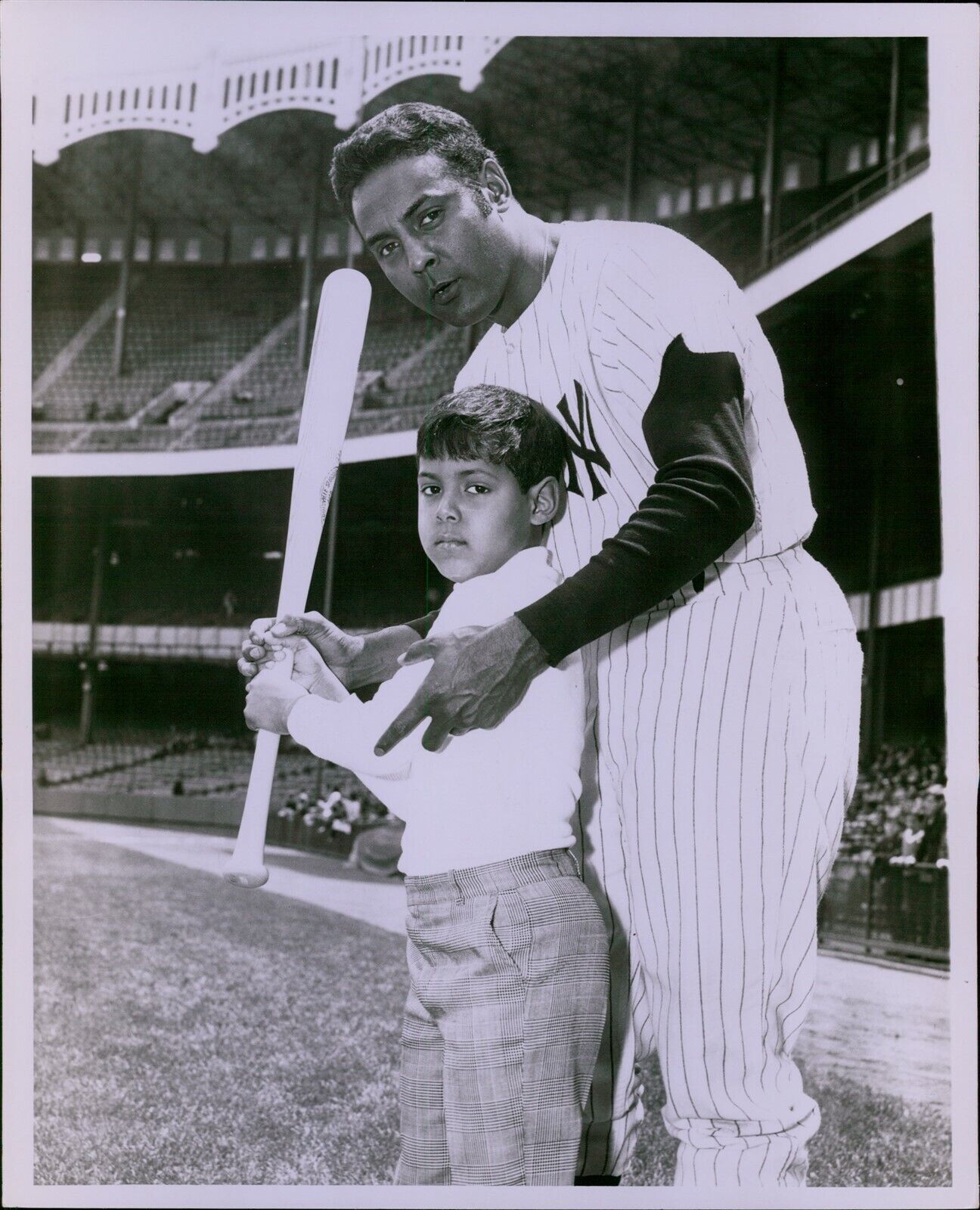 LG770 1968 Original Requena Photo POPPA RUBEN AMARO New York Yankees Baseball