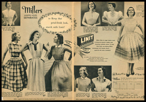 1951 vintage ad for Linit Starch