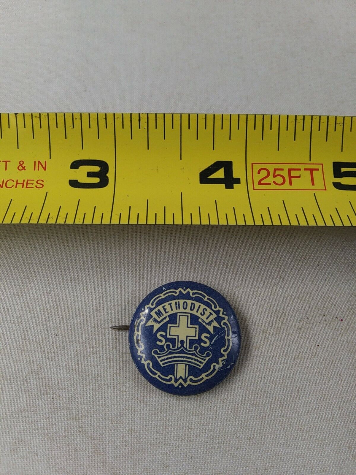 Vintage Religious Methodist Rare Sunday School pin pinback button *QQ2