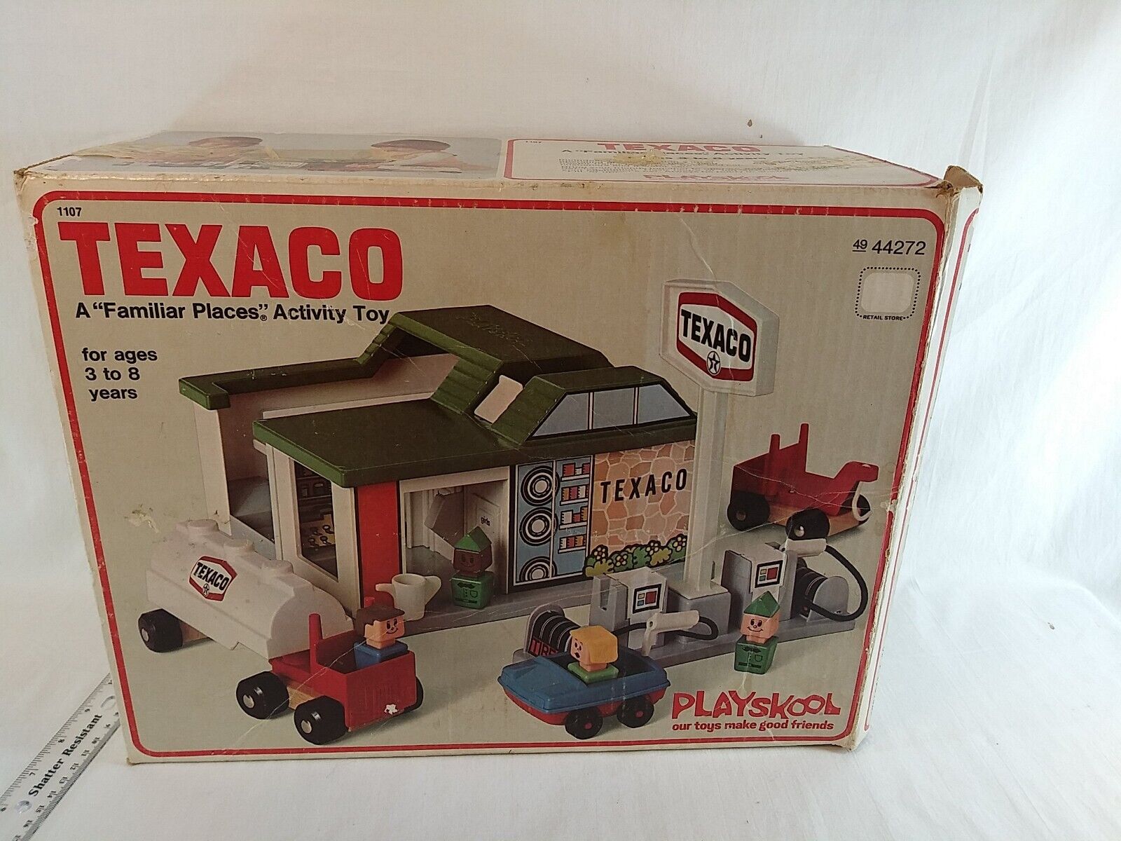 Vintage Playskool Texaco . Box Only 