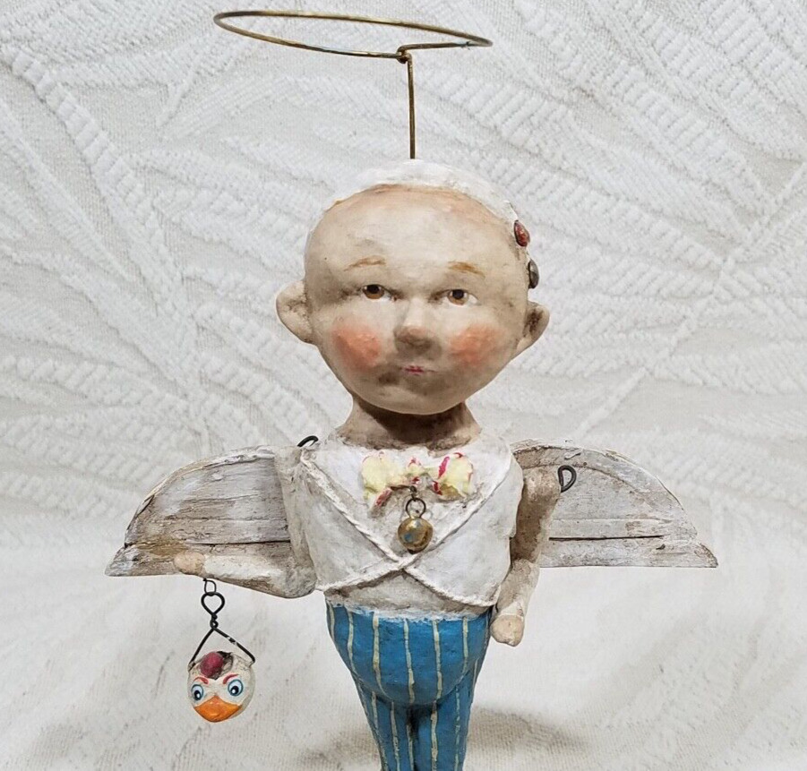 DEBBEE THIBAULT EGG COLLECTOR ANGEL 1998 LIMITED EDITION SIGNED 120/2500